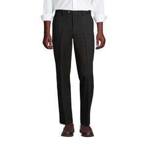 Lands' End Outfitters Dress Pants, Black, Plain front slim, NWT